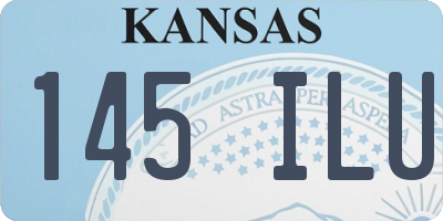 KS license plate 145ILU