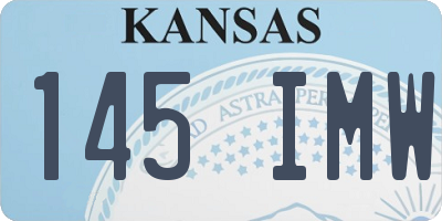 KS license plate 145IMW