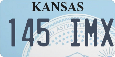 KS license plate 145IMX