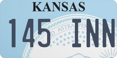 KS license plate 145INN