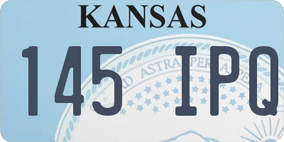 KS license plate 145IPQ