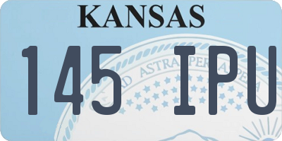KS license plate 145IPU
