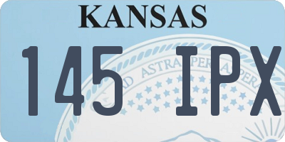 KS license plate 145IPX