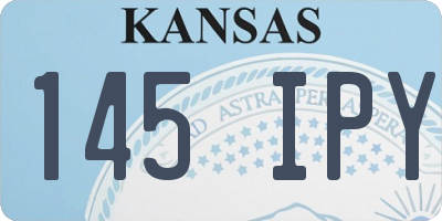 KS license plate 145IPY