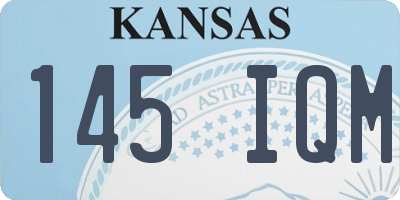 KS license plate 145IQM