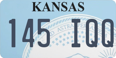 KS license plate 145IQQ