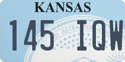 KS license plate 145IQW