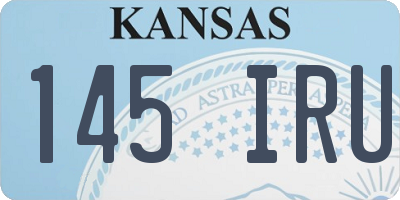 KS license plate 145IRU
