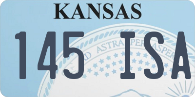 KS license plate 145ISA