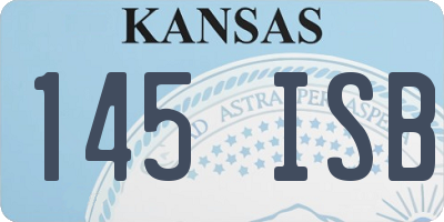 KS license plate 145ISB