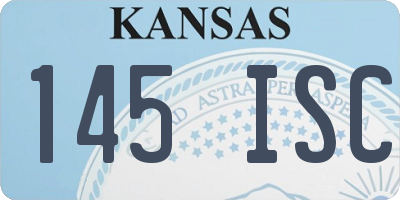 KS license plate 145ISC