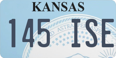 KS license plate 145ISE