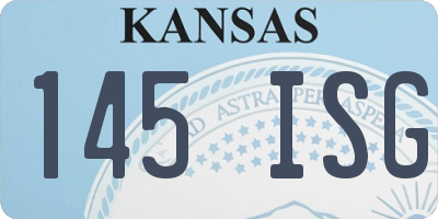 KS license plate 145ISG