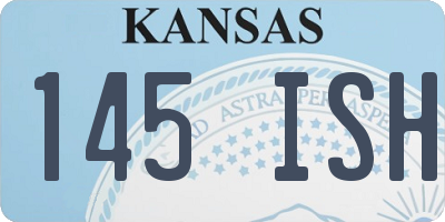 KS license plate 145ISH