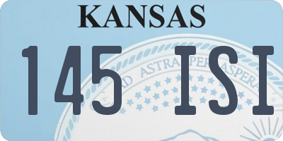 KS license plate 145ISI