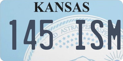 KS license plate 145ISM