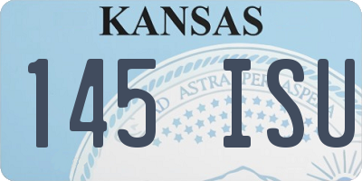 KS license plate 145ISU