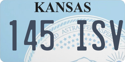 KS license plate 145ISV