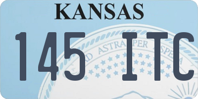 KS license plate 145ITC
