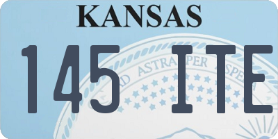 KS license plate 145ITE