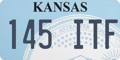 KS license plate 145ITF
