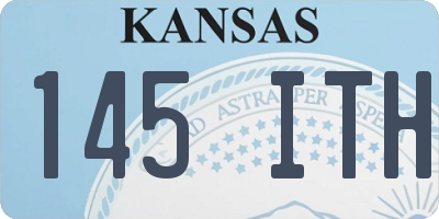 KS license plate 145ITH