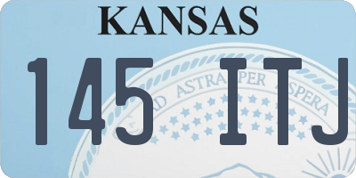 KS license plate 145ITJ