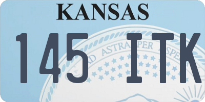 KS license plate 145ITK