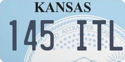 KS license plate 145ITL