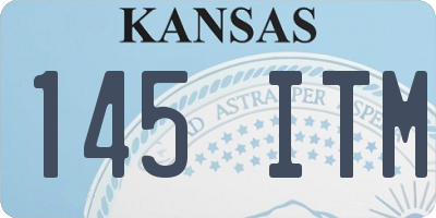KS license plate 145ITM
