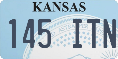 KS license plate 145ITN