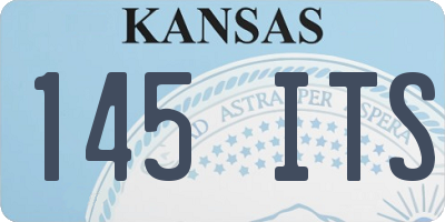 KS license plate 145ITS