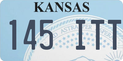 KS license plate 145ITT