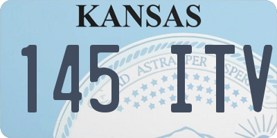 KS license plate 145ITV