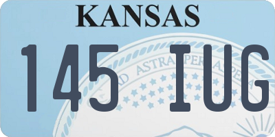 KS license plate 145IUG