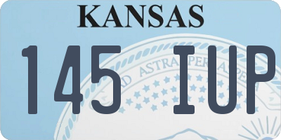 KS license plate 145IUP