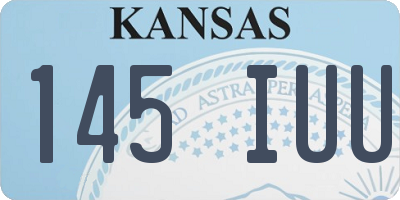KS license plate 145IUU