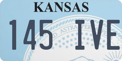 KS license plate 145IVE