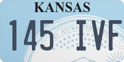 KS license plate 145IVF