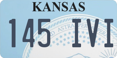 KS license plate 145IVI