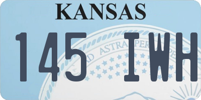 KS license plate 145IWH