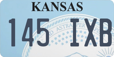 KS license plate 145IXB