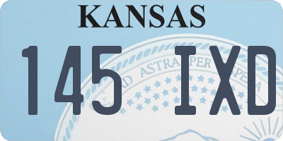 KS license plate 145IXD