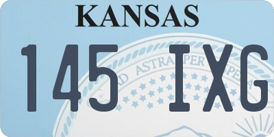 KS license plate 145IXG