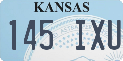 KS license plate 145IXU