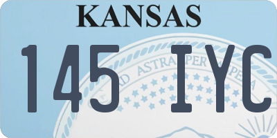 KS license plate 145IYC