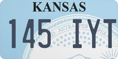 KS license plate 145IYT