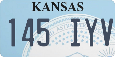 KS license plate 145IYV