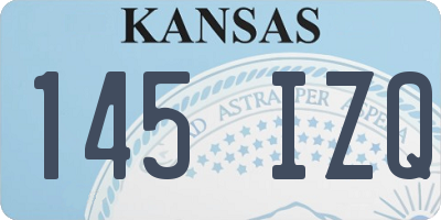 KS license plate 145IZQ