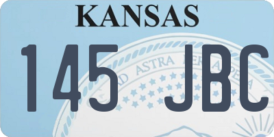 KS license plate 145JBC